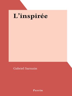 cover image of L'inspirée